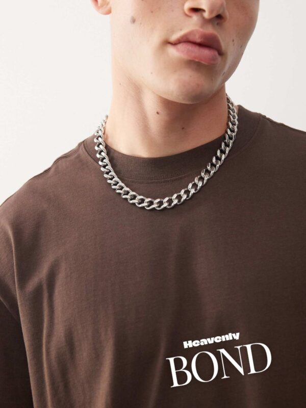 BOND Men Brown Oversized T-shirt