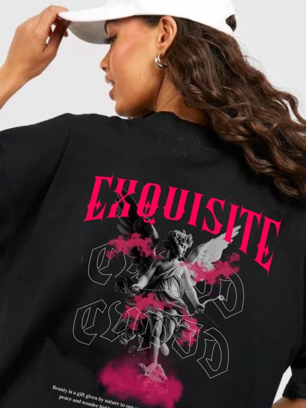 EXQUISITE Women Black Oversized