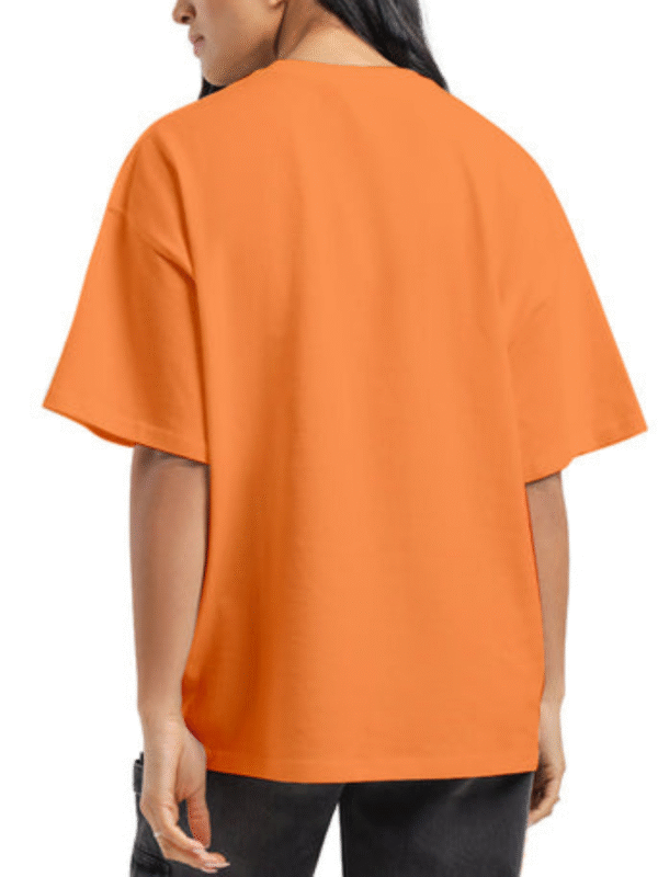 ORANGE Solid Women Premium Oversized