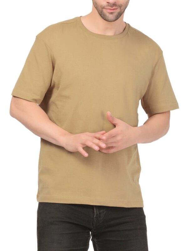 BEIGE Classic-Fit T-Shirt for Men