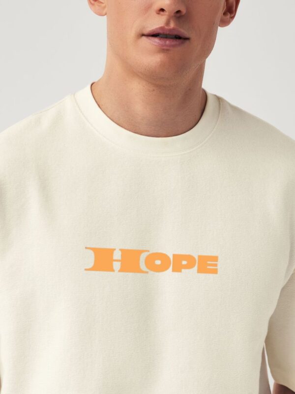 HOPE Men Off White Oversized T-Shirt